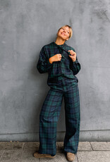 The Tiny Big Sister Broek 'Check' - Deep Blue/Dark Green - The Tiny Big Sister