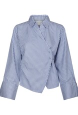 Blouse Check 'Fenli' - Blue  - Neo Noir