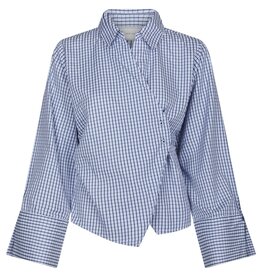 Blouse Check 'Fenli' - Blue  - Neo Noir