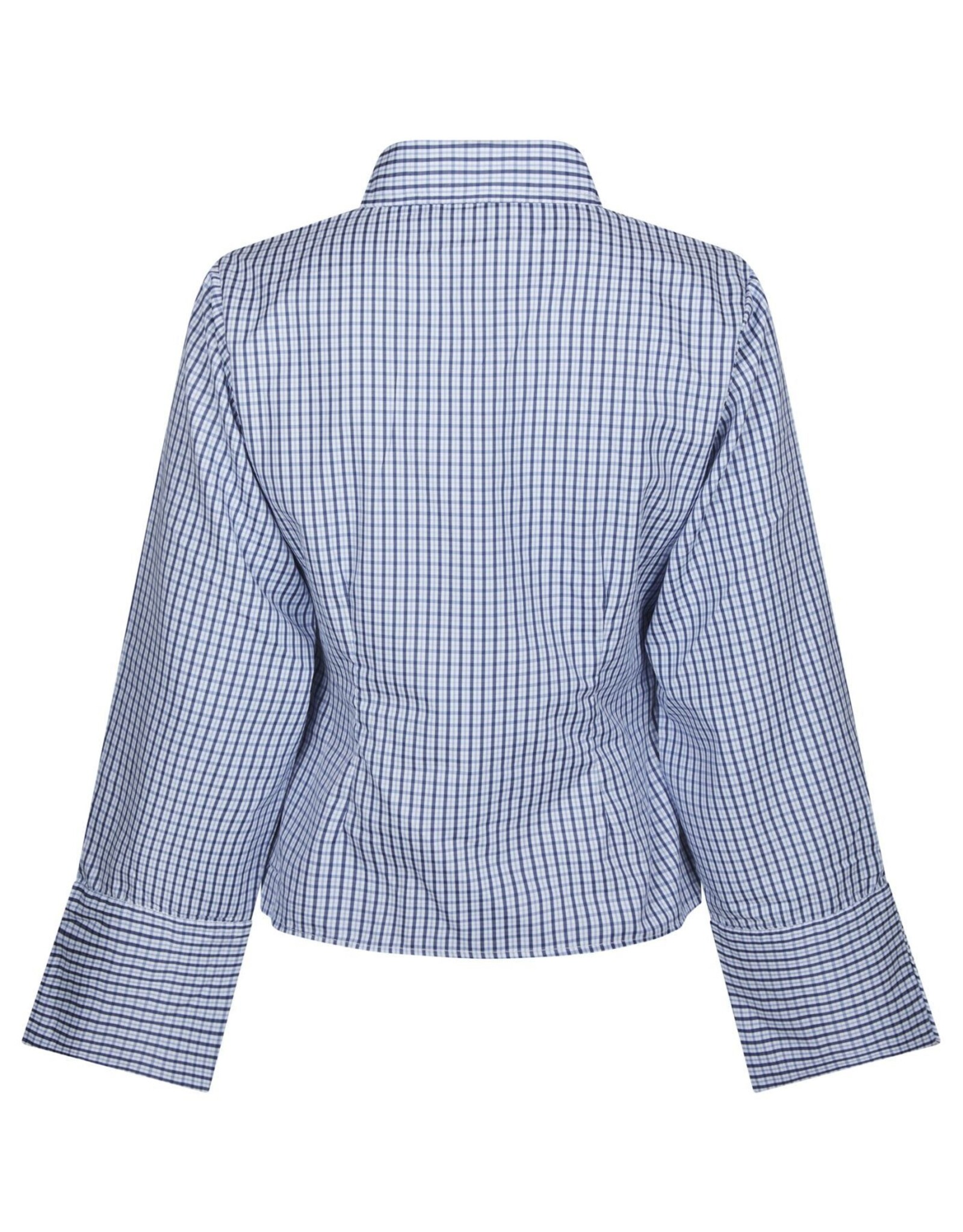 Blouse Check 'Fenli' - Blue  - Neo Noir