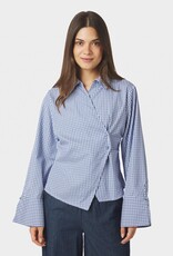 Blouse Check 'Fenli' - Blue  - Neo Noir