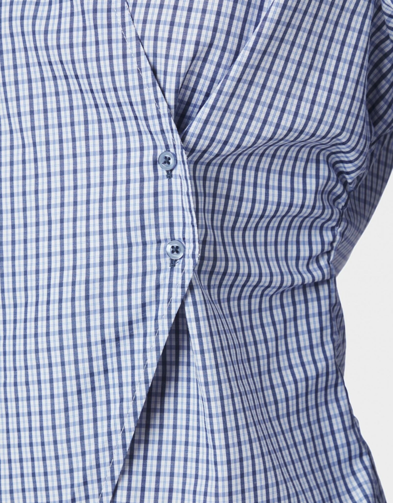 Blouse Check 'Fenli' - Blue  - Neo Noir