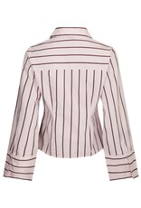 Blouse Wide Stripe 'Rosa' - Light Pink - Neo Noir