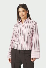 Blouse Wide Stripe 'Rosa' - Light Pink - Neo Noir