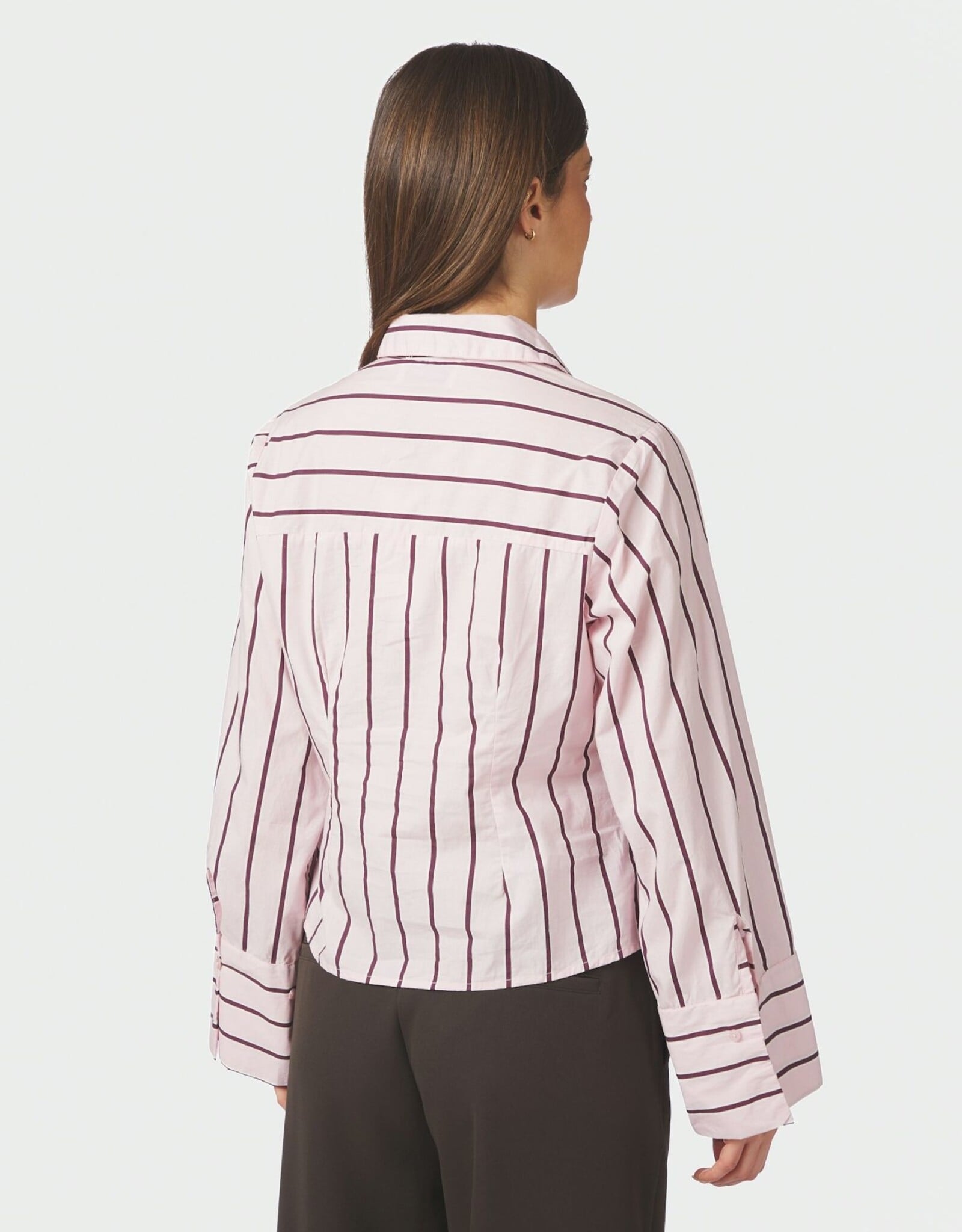 Blouse Wide Stripe 'Rosa' - Light Pink - Neo Noir