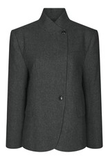 Blazer Structure Twill 'Nerine' - Antracit - Neo Noir