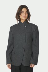 Blazer Structure Twill 'Nerine' - Antracit - Neo Noir