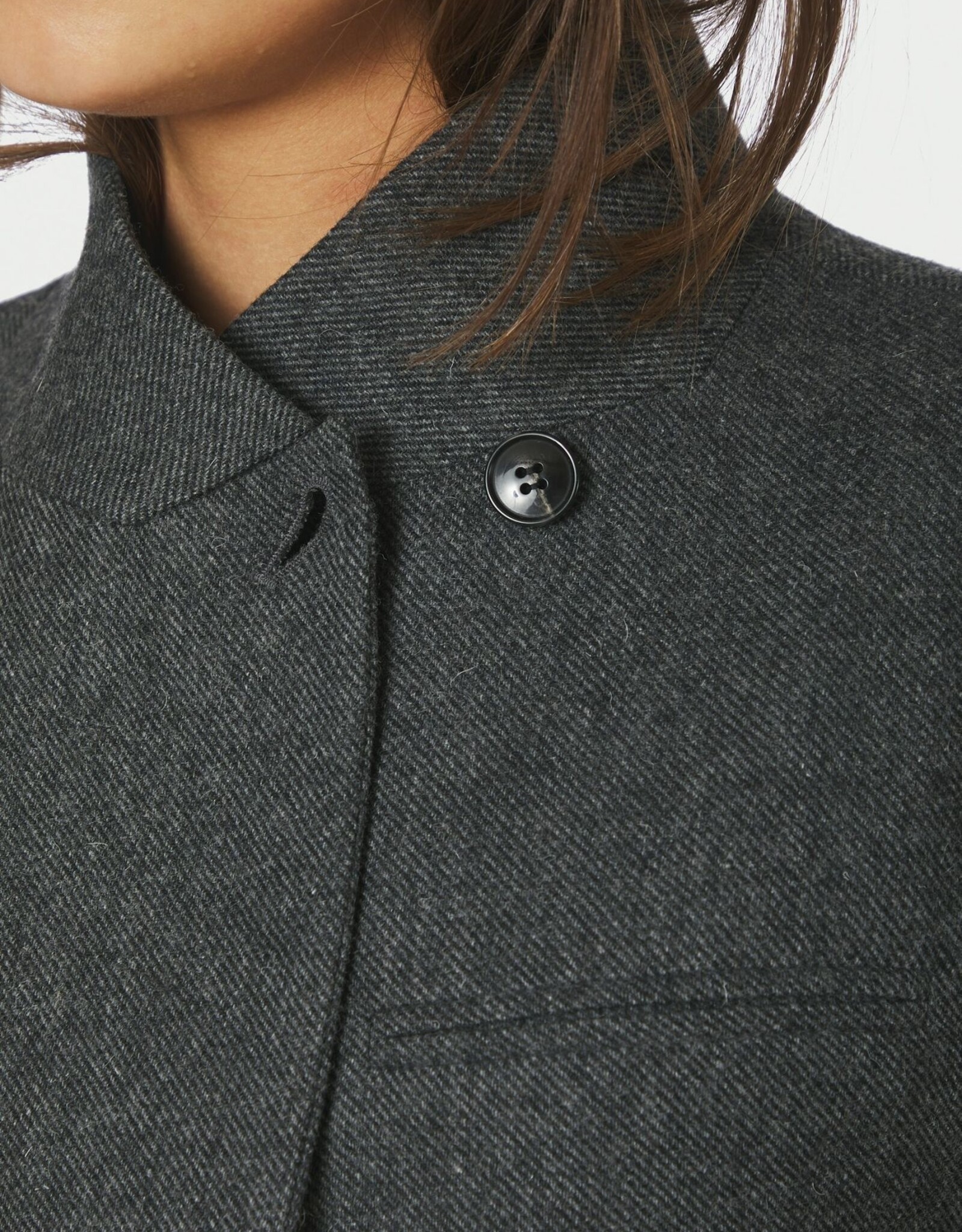Blazer Structure Twill 'Nerine' - Antracit - Neo Noir