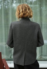 Blazer Structure Twill 'Nerine' - Antracit - Neo Noir