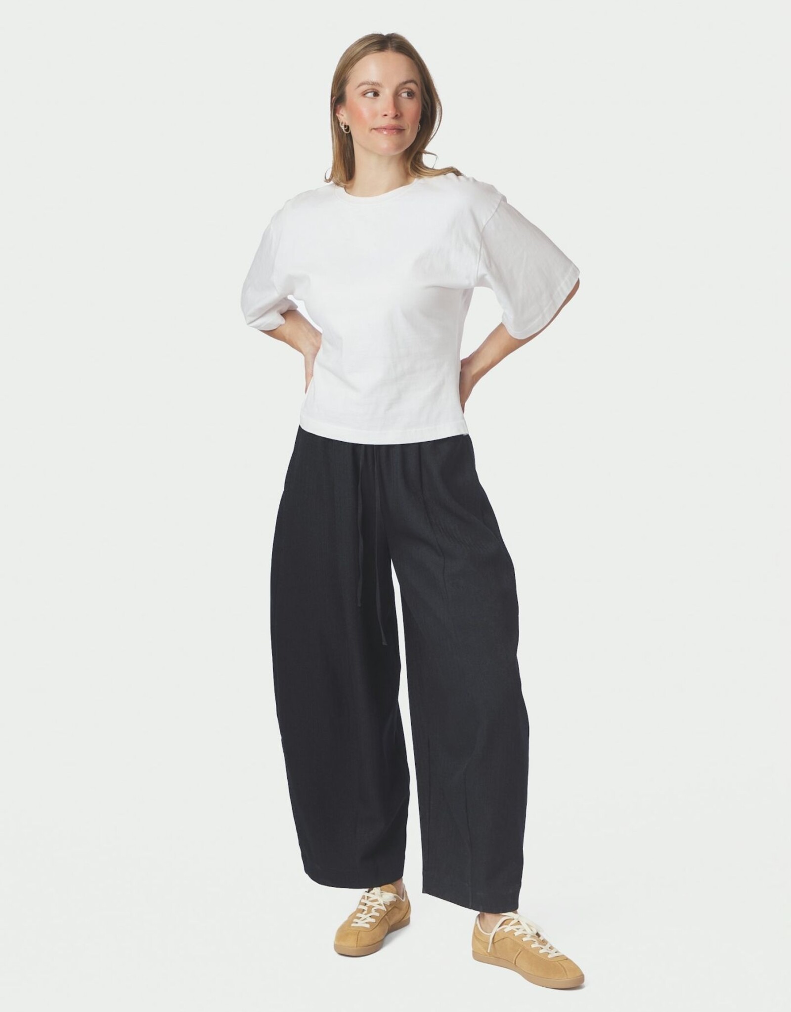 Broek Pinstripe 'Eveline' - Navy - Neo Noir