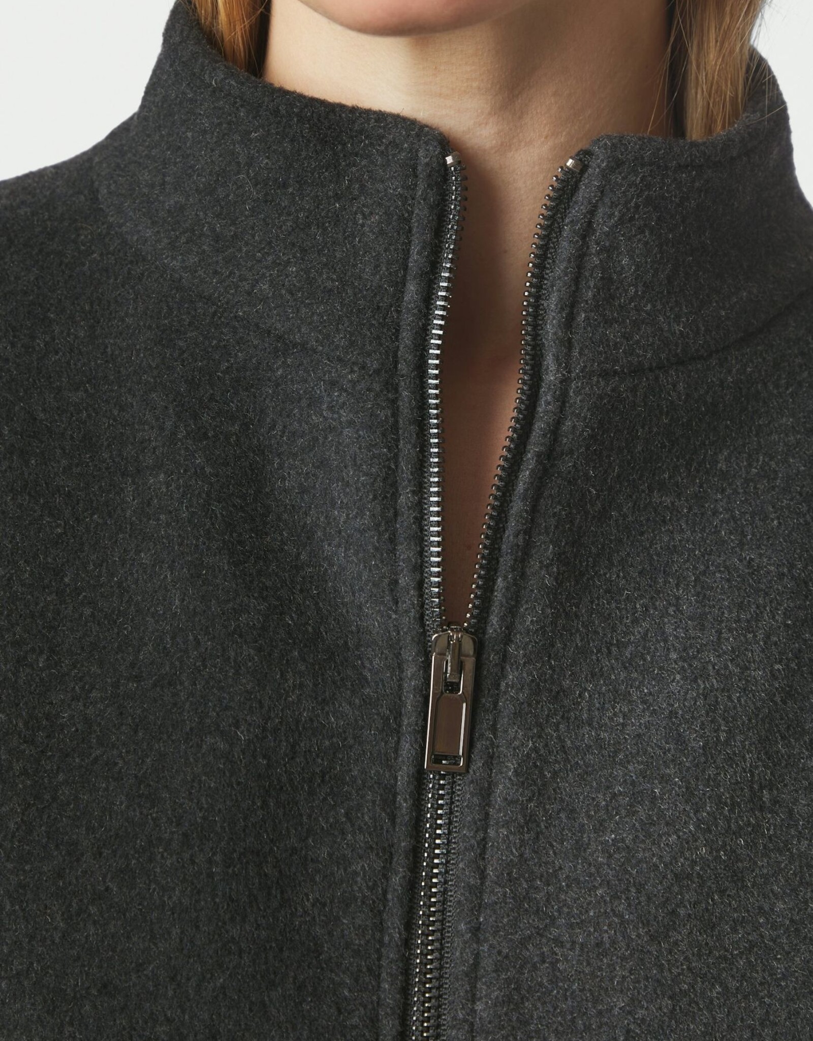 Bomber Jacket Wool 'Florine' - Antracit  - Neo Noir
