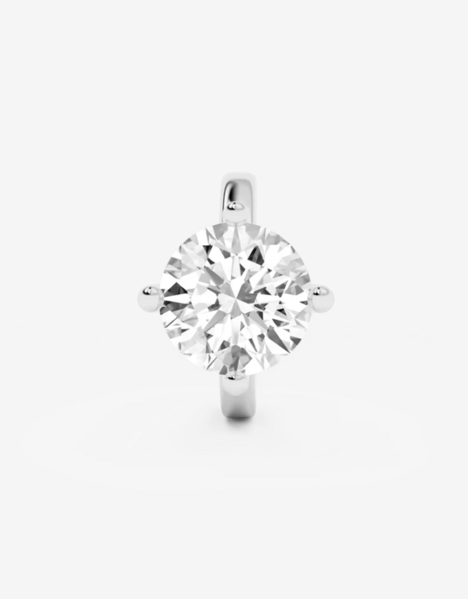 Billion Avenue Solitaire Classic Earcuff - Silver - Billion Avenue
