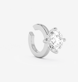 Billion Avenue Solitaire Classic Earcuff - Silver - Billion Avenue