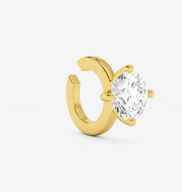 Billion Avenue Solitaire Classic Earcuff - Gold - Billion Avenue