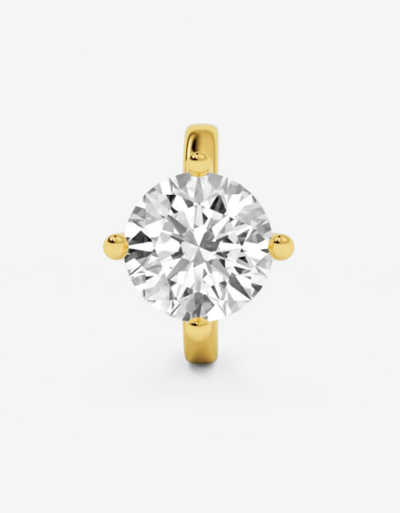 Billion Avenue Solitaire Classic Earcuff - Gold - Billion Avenue