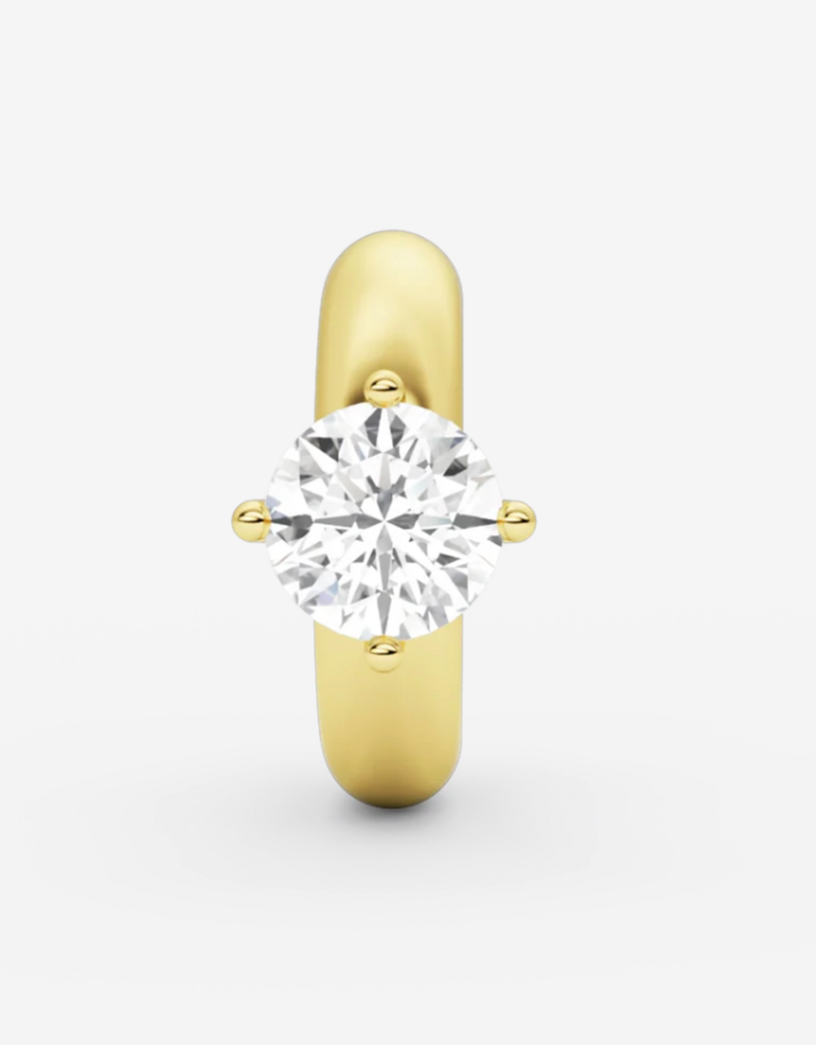 Billion Avenue Solitaire Chunky Kos Earcuff - Gold - Billion Avenue