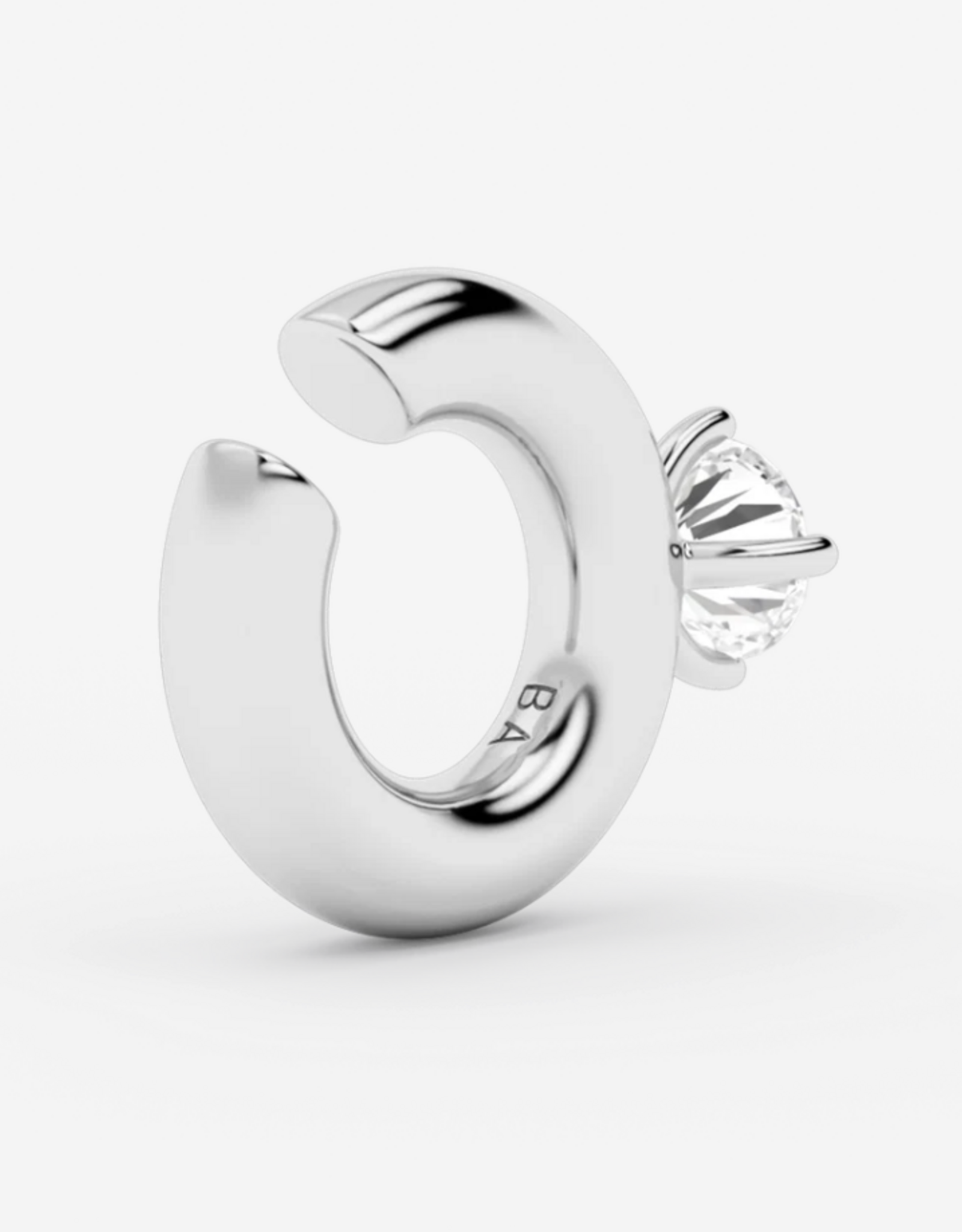 Billion Avenue Solitaire Chunky Kos Earcuff - Silver - Billion Avenue