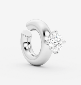 Billion Avenue Solitaire Chunky Kos Earcuff - Silver - Billion Avenue