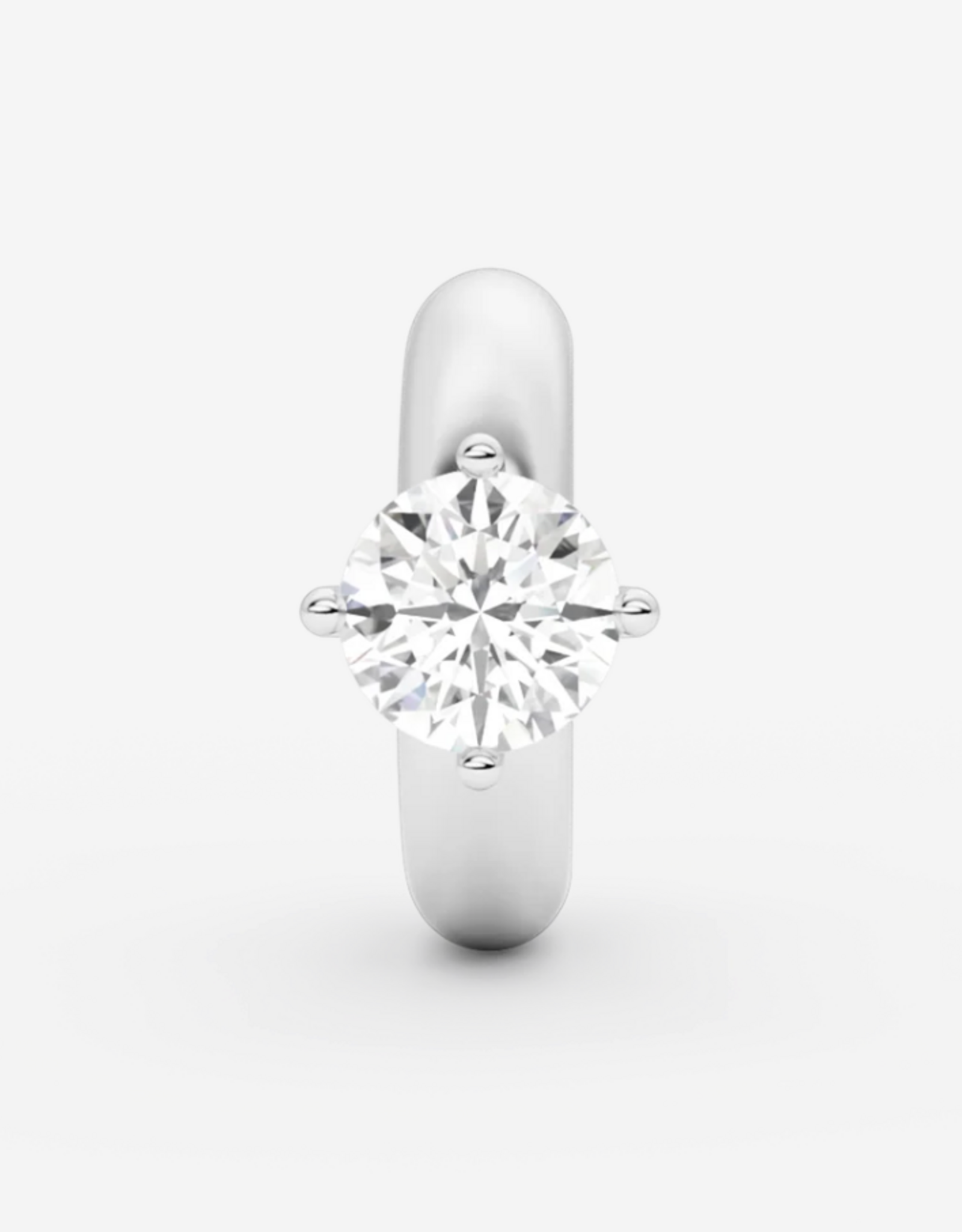 Billion Avenue Solitaire Chunky Kos Earcuff - Silver - Billion Avenue