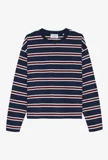 Catwalk Junkie T-Shirt Long Sleeve 'Striped' - Navy Blazer - Catwalk Junkie
