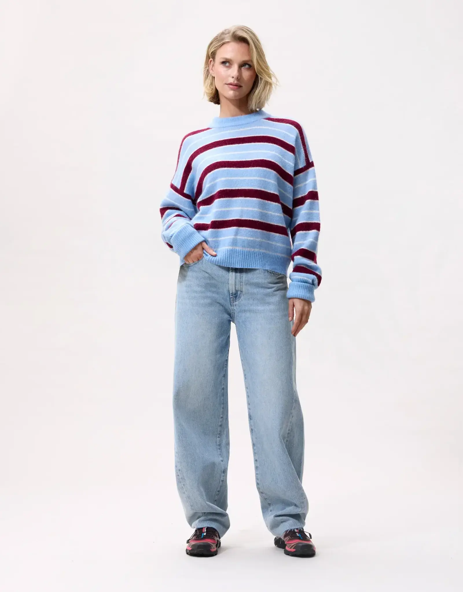 Catwalk Junkie Pull 'Striped' - Blue - Catwalk Junkie
