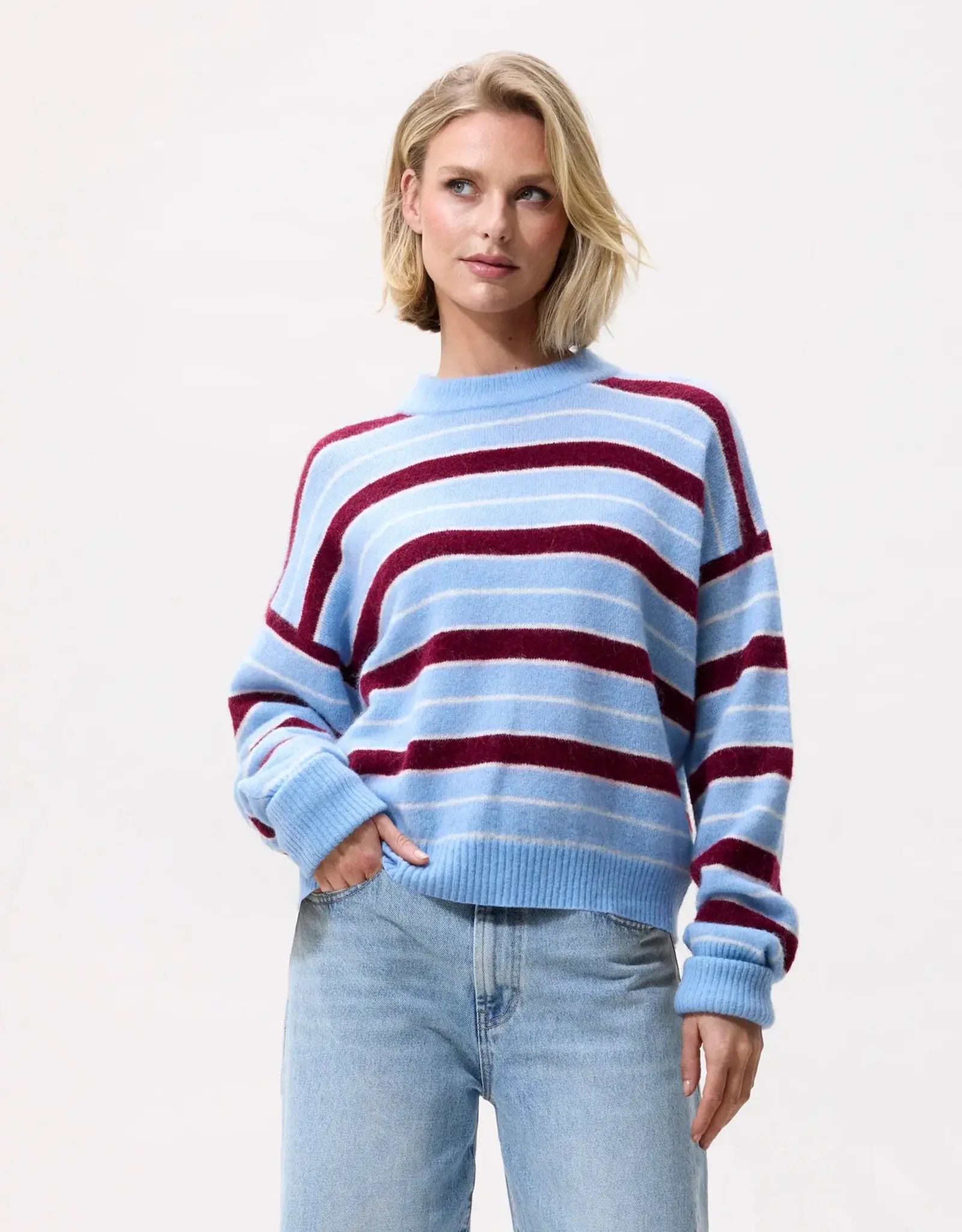 Catwalk Junkie Pull 'Striped' - Blue - Catwalk Junkie