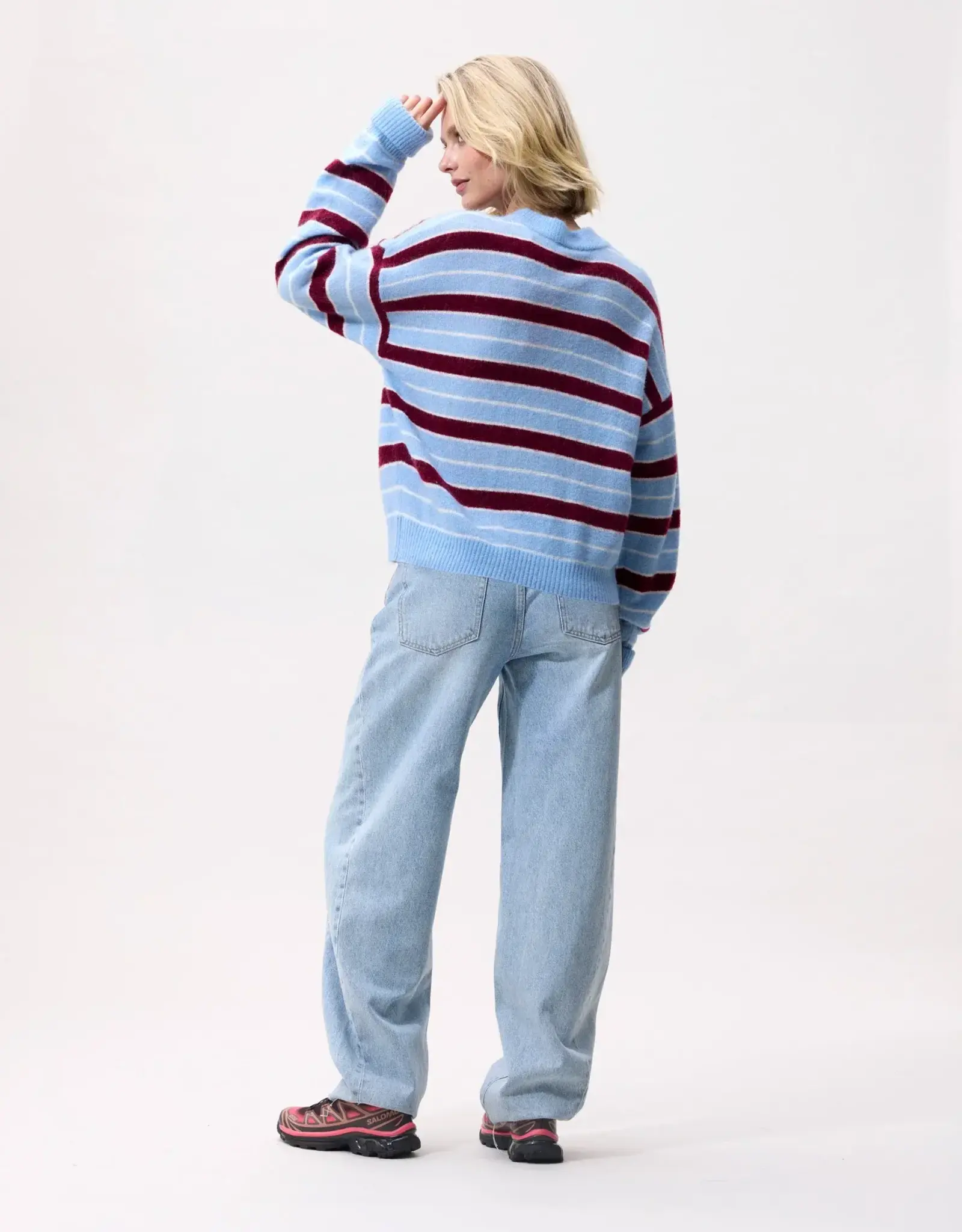 Catwalk Junkie Pull 'Striped' - Blue - Catwalk Junkie