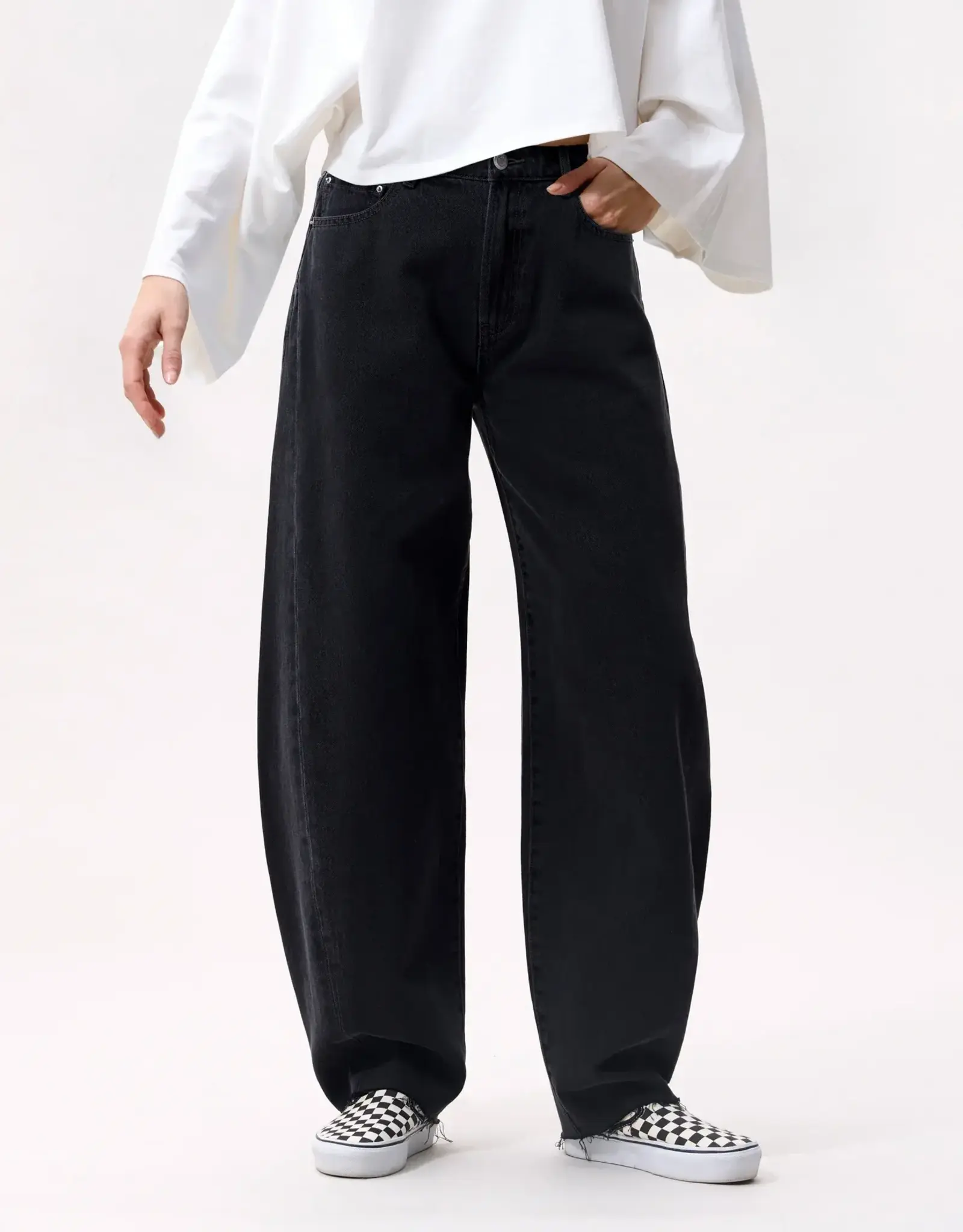 Catwalk Junkie Jeans 'Super Barrel' - Washed Black - Catwalk Junkie