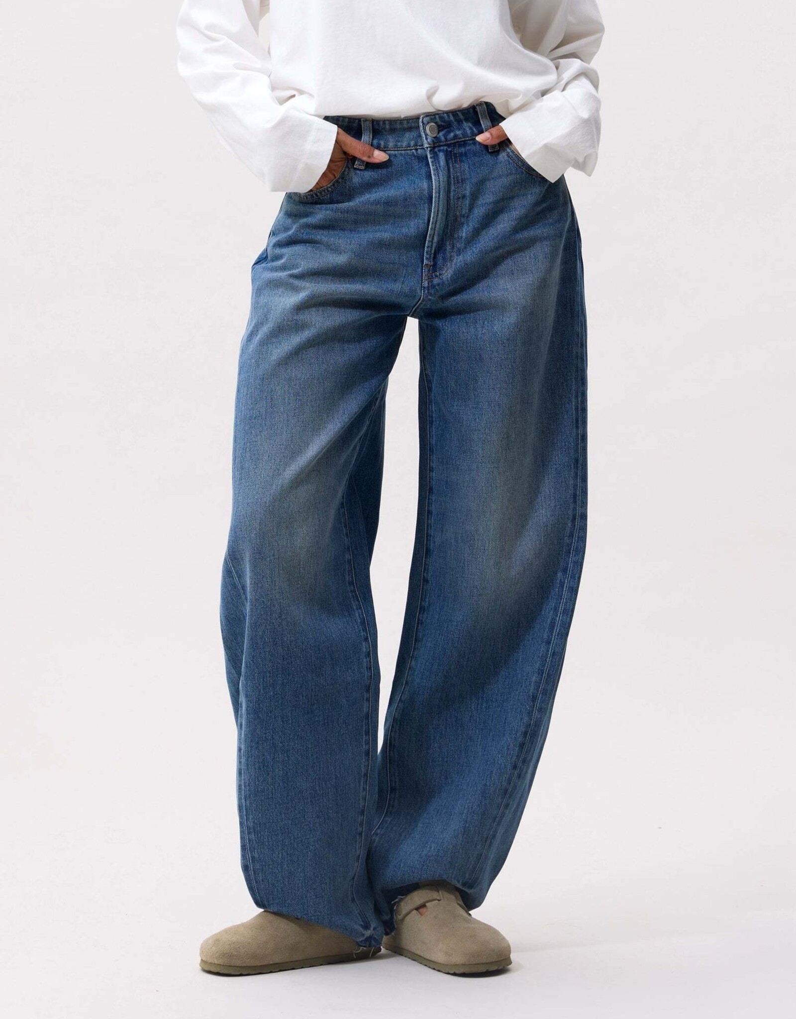 Catwalk Junkie Jeans 'Super Barrel' - Medium Blue - Catwalk Junkie