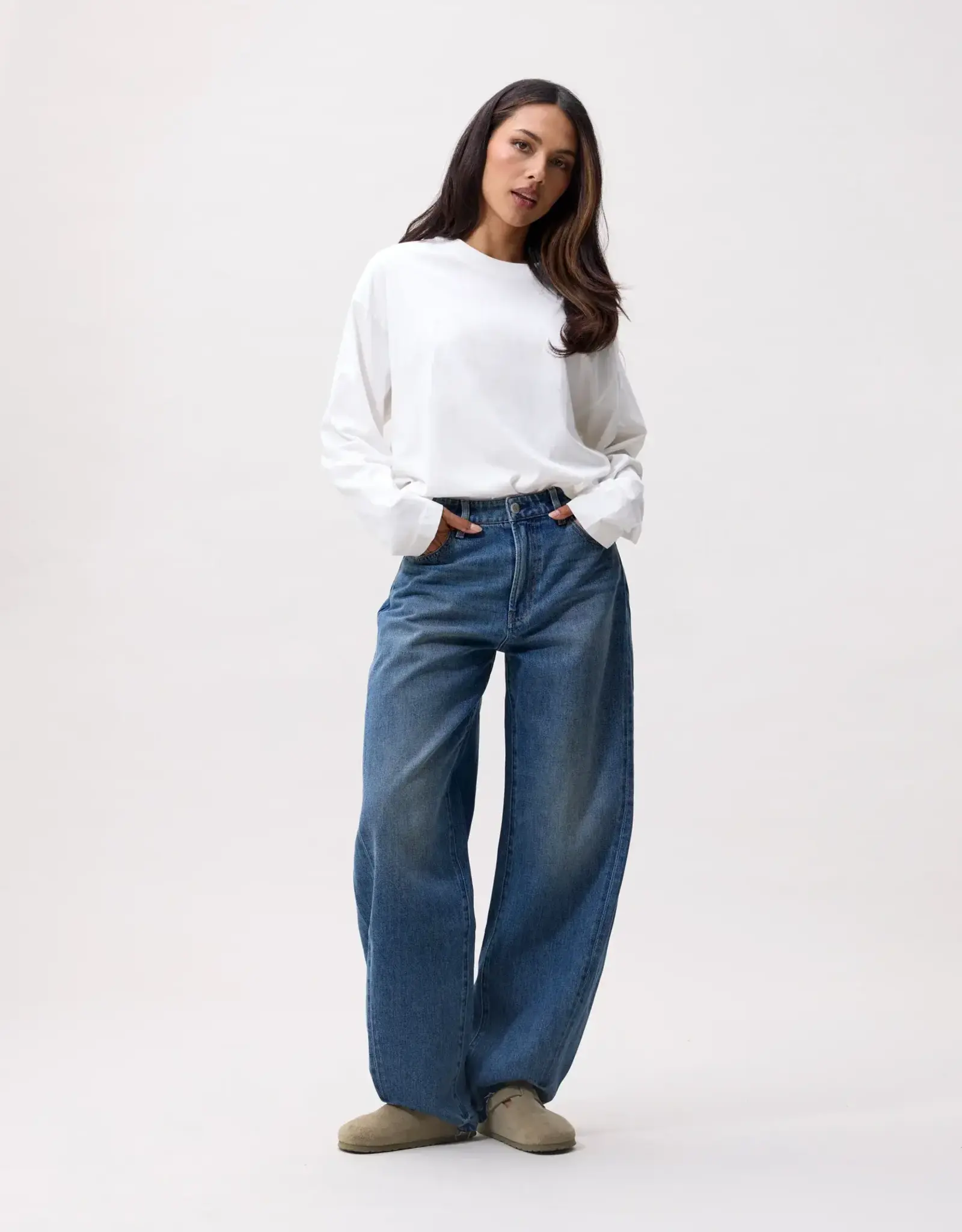 Catwalk Junkie Jeans 'Super Barrel' - Medium Blue - Catwalk Junkie