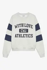 Catwalk Junkie Sweater 'Sporty Graphic' - Light Grey Melange - Catwalk Junkie
