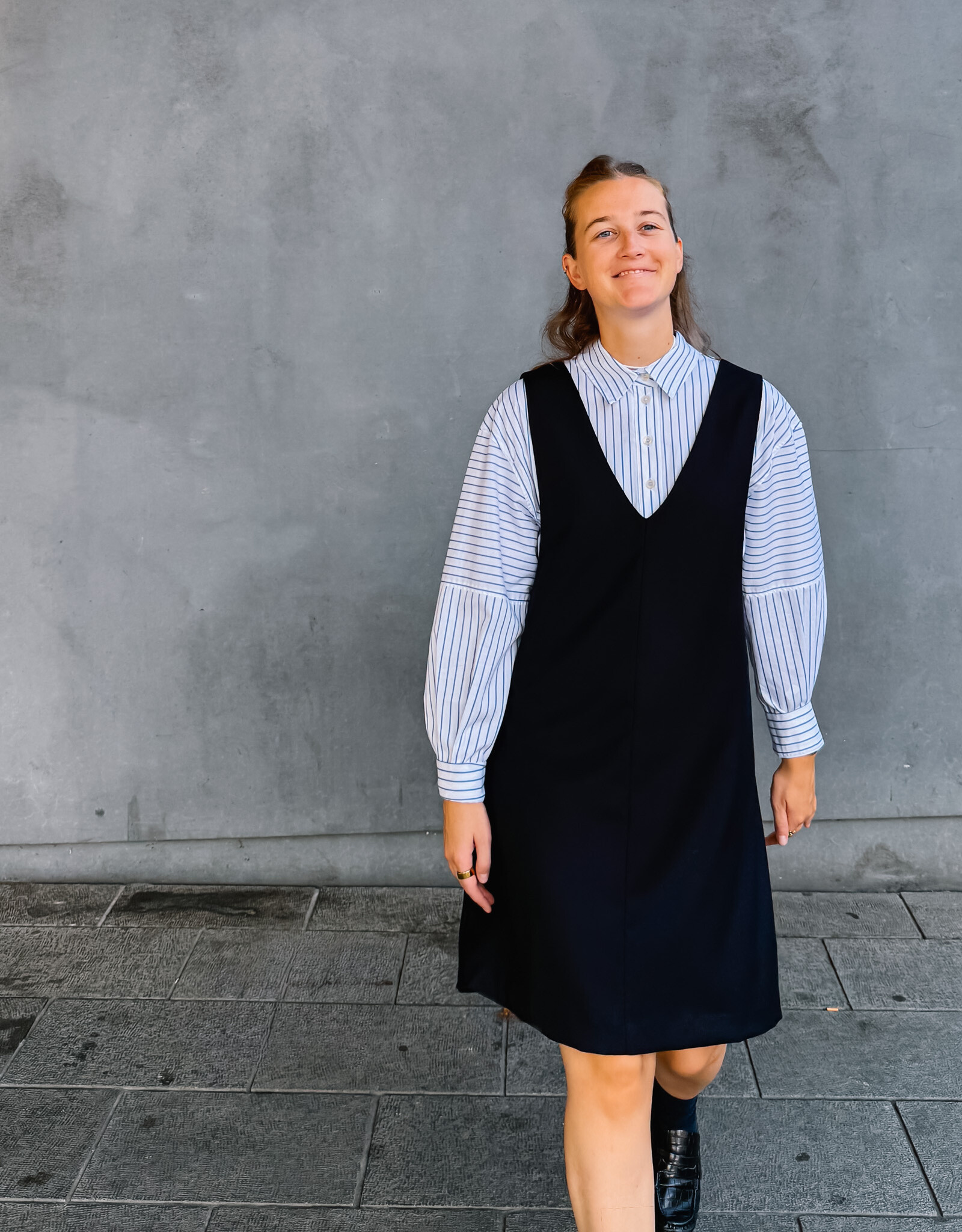 Bô-Dôme Jurk 'Flavie' - Navy - Bô-Dôme