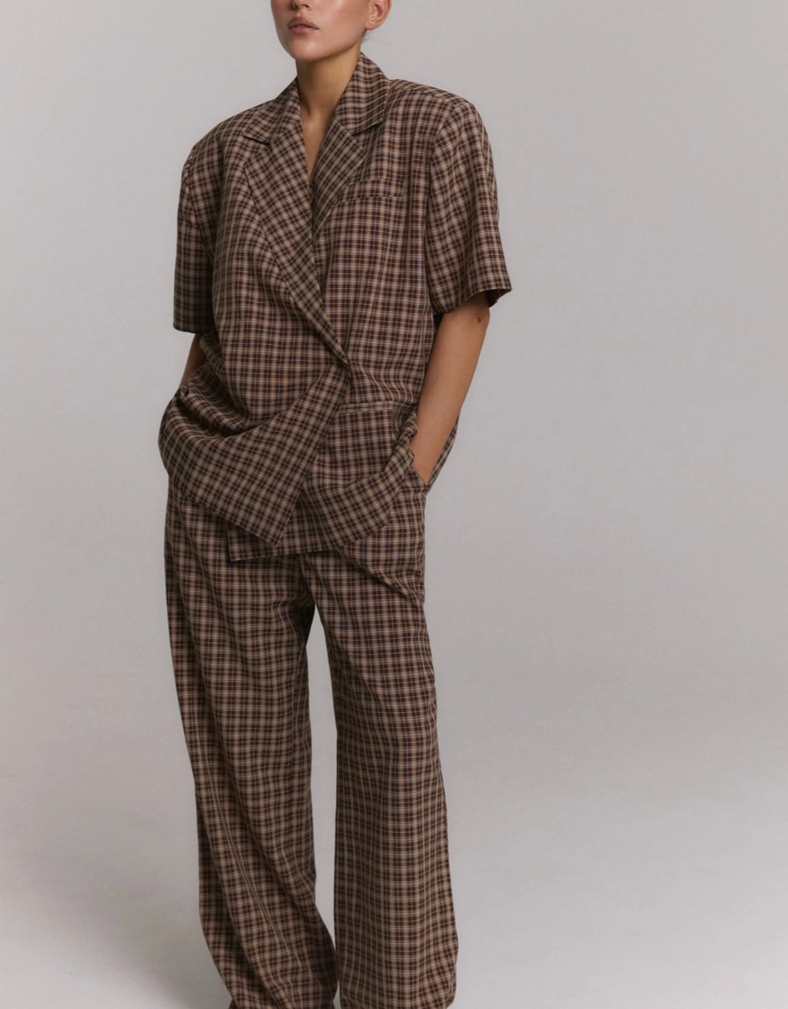 Refined Department Blazer Closure 'Ella' - Check - Refined Department