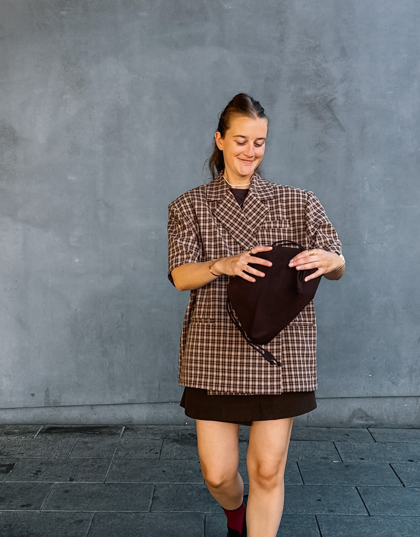 Refined Department Blazer Closure 'Ella' - Check - Refined Department