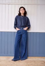Another Label Jeans Wide Fringe 'Moore' - Stone Indigo - Another Label