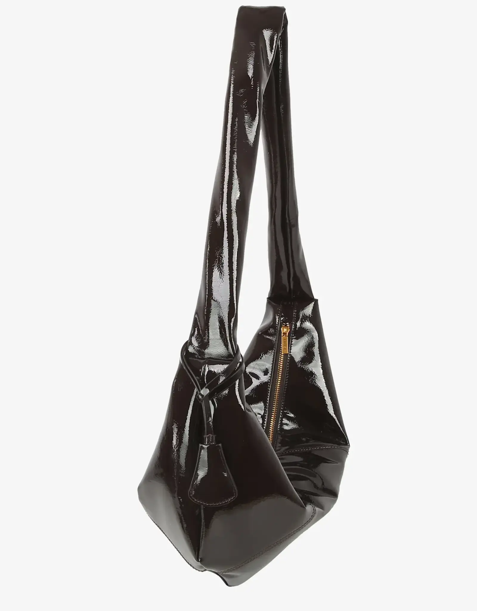 HVISK Handtas 'Bianca Glossy' - Umber Brown - Hvisk