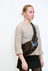 HVISK Handtas 'Bianca Glossy' - Umber Brown - Hvisk