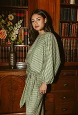 Monré Blouse 'Zoë' - Green Square - Monré