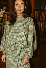 Monré Blouse 'Zoë' - Green Square - Monré