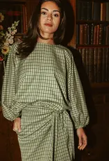 Monré Blouse 'Zoë' - Green Square - Monré