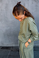 Monré Blouse 'Zoë' - Green Square - Monré
