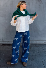 The Tiny Big Sister Jeans Horses Embroidery 'Berta' - Medium Wash - The Tiny Big Sister