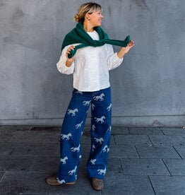 The Tiny Big Sister Jeans Horses Embroidery 'Berta' - Medium Wash - The Tiny Big Sister