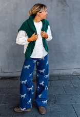 The Tiny Big Sister Jeans Horses Embroidery 'Berta' - Medium Wash - The Tiny Big Sister