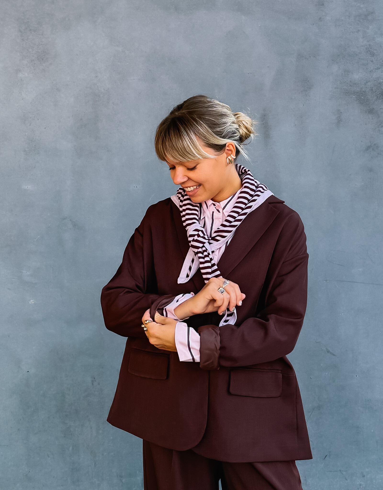A view Blazer 'Allium' - Deep Burgundy
