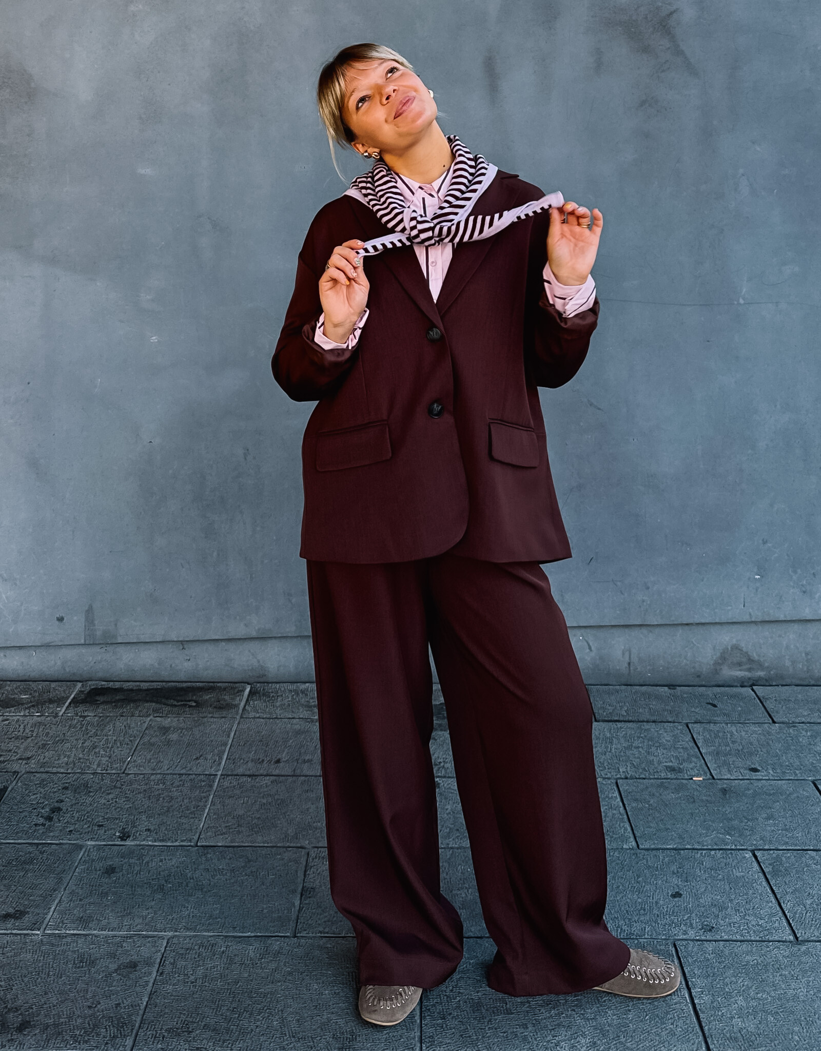 A view Blazer 'Allium' - Deep Burgundy