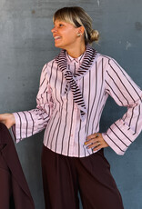 Blouse Wide Stripe 'Rosa' - Light Pink - Neo Noir
