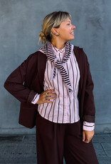 Blouse Wide Stripe 'Rosa' - Light Pink - Neo Noir