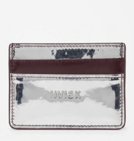 HVISK Cardholder 'Mirror Gloss' - Silver Maroon - Hvisk