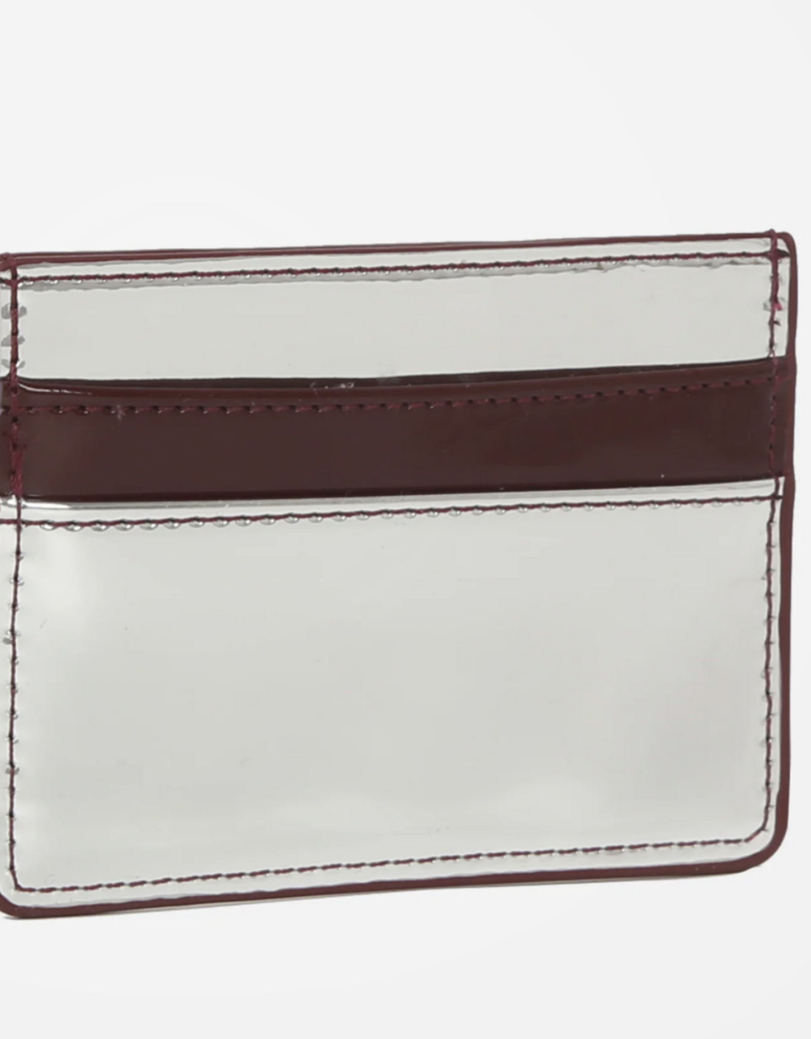 HVISK Cardholder 'Mirror Gloss' - Silver Maroon - Hvisk
